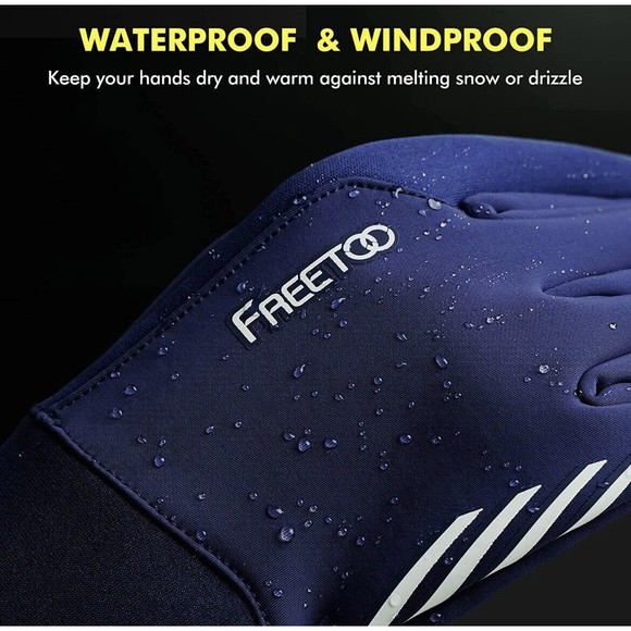 Touchscreen Thin Warm Winter Waterproof Gloves for Driving, Motorcycle, Hiking - Picture 3 of 10